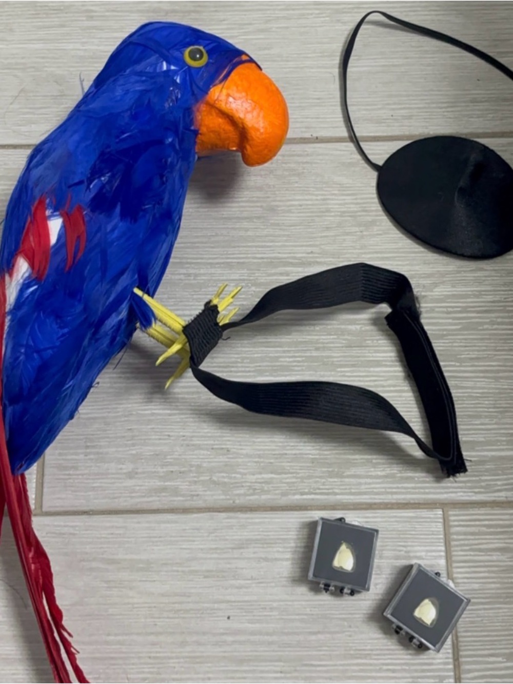 Pirate Accessories - Parrot, Tooth, Patch